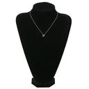 ノンブランド NON BRAND ハートモチーフ ダイヤ ペンダント ホワイトゴールド K18WG ダイヤモンド ネックレス 6P 6石 18K 750 WG