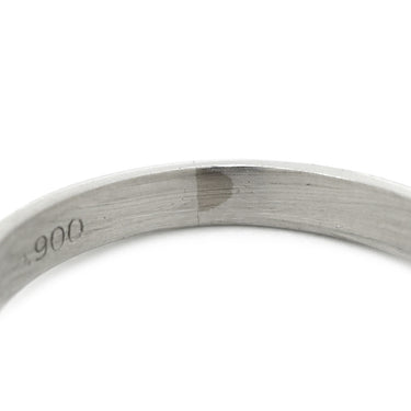ノンブランド NON BRAND ルビー 1.26ct ダイヤモンド レッド×プラチナシルバー Pt900 ルビー ダイヤモンド リング 指輪 赤 1石 1粒 プラチナ900 オーバルカボション 7号