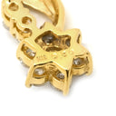 ノンブランド NON BRAND ダイヤ 0.50 フラワーモチーフ イエローゴールド K18YG ダイヤモンド ペンダントトップ 18K 750 YG ネックレストップ 花 10粒 10石