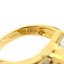 シャレード CHARADE ダイヤモンド 1.00ct デザインリング イエローゴールド K18YG ダイヤモンド リング 指輪 Au750 18K 18金 YG バゲットカット ラウンドブリリアント 10号