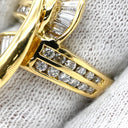 シャレード CHARADE ダイヤモンド 1.00ct デザインリング イエローゴールド K18YG ダイヤモンド リング 指輪 Au750 18K 18金 YG バゲットカット ラウンドブリリアント 10号