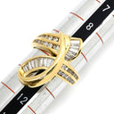 シャレード CHARADE ダイヤモンド 1.00ct デザインリング イエローゴールド K18YG ダイヤモンド リング 指輪 Au750 18K 18金 YG バゲットカット ラウンドブリリアント 10号