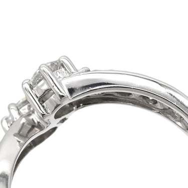 ノンブランド NON BRAND ダイヤモンド 1.02ct デザインリング プラチナシルバー Pt900 ダイヤモンド リング 指輪 プラチナ900 10粒 10石 ラウンドブリリアント 16.5号
