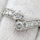 ノンブランド NON BRAND ダイヤモンド 1.02ct デザインリング プラチナシルバー Pt900 ダイヤモンド リング 指輪 プラチナ900 10粒 10石 ラウンドブリリアント 16.5号