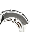 ノンブランド NON BRAND ガーネット ダイヤ レッド×ホワイトゴールド K18WG ガーネット ダイヤモンド リング 指輪 赤 18K 750 WG プリンセスカット スクエア 3石 14号