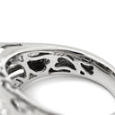 ノンブランド NON BRAND ネフライト 10.3ct ダイヤ スクエア ブラック×ホワイトゴールド K18WG ダイヤモンド ネフライト リング 指輪 黒 18K 750 WG 長四角 ミックスカボションカット 14.5号