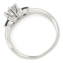 ノンブランド NON BRAND ダイヤモンド 0.365ct プラチナシルバー Pt900 ダイヤモンド リング 指輪 プラチナ900 3粒 3石 ラウンドブリリアント VS1 8号
