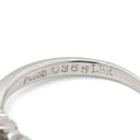 ノンブランド NON BRAND ダイヤモンド 0.365ct プラチナシルバー Pt900 ダイヤモンド リング 指輪 プラチナ900 3粒 3石 ラウンドブリリアント VS1 8号