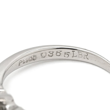 ノンブランド NON BRAND ダイヤモンド 0.365ct プラチナシルバー Pt900 ダイヤモンド リング 指輪 プラチナ900 3粒 3石 ラウンドブリリアント VS1 8号