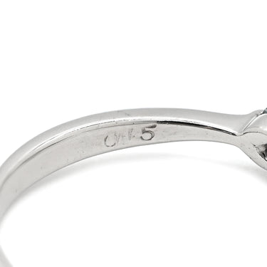 ノンブランド NON BRAND ダイヤモンド 0.365ct プラチナシルバー Pt900 ダイヤモンド リング 指輪 プラチナ900 3粒 3石 ラウンドブリリアント VS1 8号