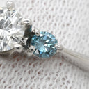 ノンブランド NON BRAND ダイヤモンド 0.365ct プラチナシルバー Pt900 ダイヤモンド リング 指輪 プラチナ900 3粒 3石 ラウンドブリリアント VS1 8号