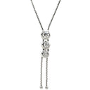 タサキ TASAKI トリロジー ホワイトゴールド K18WG ダイヤモンド ネックレス TASAKI ダイヤ 0.38ct 3石 3粒 Au K18 750WG