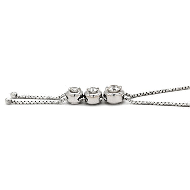 タサキ TASAKI トリロジー ホワイトゴールド K18WG ダイヤモンド ネックレス TASAKI ダイヤ 0.38ct 3石 3粒 Au K18 750WG