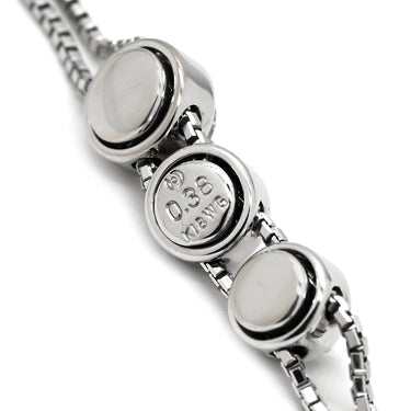 タサキ TASAKI トリロジー ホワイトゴールド K18WG ダイヤモンド ネックレス TASAKI ダイヤ 0.38ct 3石 3粒 Au K18 750WG
