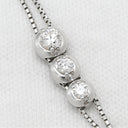 タサキ TASAKI トリロジー ホワイトゴールド K18WG ダイヤモンド ネックレス TASAKI ダイヤ 0.38ct 3石 3粒 Au K18 750WG