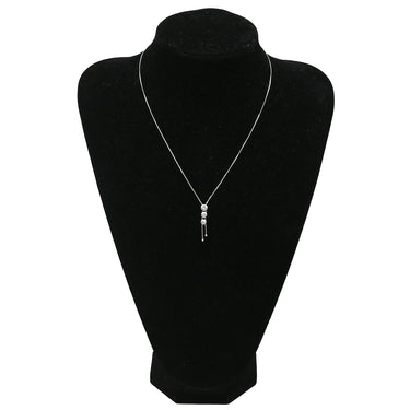 タサキ TASAKI トリロジー ホワイトゴールド K18WG ダイヤモンド ネックレス TASAKI ダイヤ 0.38ct 3石 3粒 Au K18 750WG