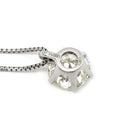 ノンブランド NON BRAND ダイヤモンド 1.351ct プラチナシルバー Pt950 ダイヤモンド Pt850（チェーン） ネックレス プラチナ 1P 1石 1粒 6本爪 ソリティア ベネチアンチェーン
