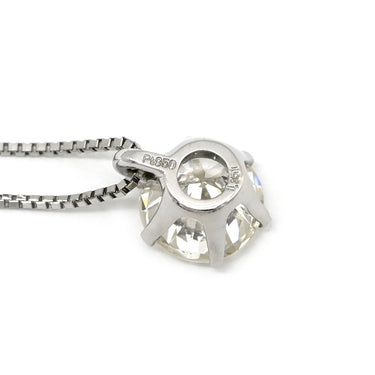 ノンブランド NON BRAND ダイヤモンド 1.351ct プラチナシルバー Pt950 ダイヤモンド Pt850（チェーン） ネックレス プラチナ 1P 1石 1粒 6本爪 ソリティア ベネチアンチェーン