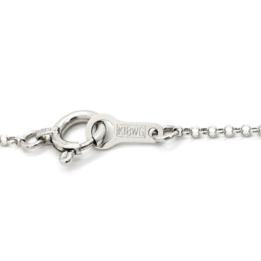 ノンブランド NON BRAND ソリティア ダイヤモンド ホワイトゴールド K18WG ダイヤモンド ネックレス Au750 18K 18金 ブリリアントカット 1P 1石 1粒