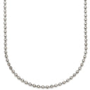 ノンブランド NON BRAND ボールチェーン 60cm ホワイトゴールド K18WG ネックレス 18K 18金 750 WG ロングネックレス