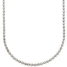 ノンブランド NON BRAND ボールチェーン 60cm ホワイトゴールド K18WG ネックレス 18K 18金 750 WG ロングネックレス
