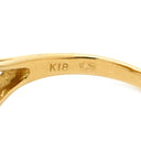 ノンブランド NON BRAND ダイヤモンド 1.00ct フラワーモチーフ イエローゴールド K18YG ダイヤモンド リング 指輪 18K 750 YG 花 8石 8粒 ラウンドブリリアント 12.5号