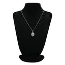 ノンブランド NON BRAND ダイヤモンド 2.00ct デザインペンダント ホワイトゴールド K18WG ダイヤモンド ネックレス オーバル 18K 750 WG