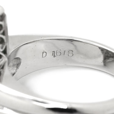 ノンブランド NON BRAND エメラルド5.21ct ダイヤモンド グリーン×プラチナシルバー Pt900 エメラルド ダイヤモンド リング 指輪 緑 カボションカット プラチナ900 テーパーダイヤ 13号