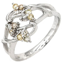 ノンブランド NON BRAND ダイヤモンド 0.27ct デザインリング ホワイトゴールド K18WG ダイヤモンド リング 指輪 18K 750 WG 12P 12石 12号