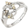 ノンブランド NON BRAND ダイヤモンド 0.27ct デザインリング ホワイトゴールド K18WG ダイヤモンド リング 指輪 18K 750 WG 12P 12石 12号