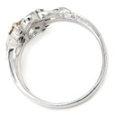 ノンブランド NON BRAND ダイヤモンド 0.27ct デザインリング ホワイトゴールド K18WG ダイヤモンド リング 指輪 18K 750 WG 12P 12石 12号