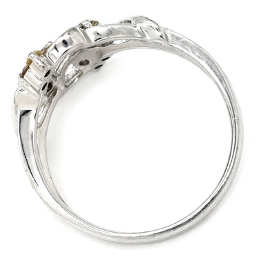 ノンブランド NON BRAND ダイヤモンド 0.27ct デザインリング ホワイトゴールド K18WG ダイヤモンド リング 指輪 18K 750 WG 12P 12石 12号