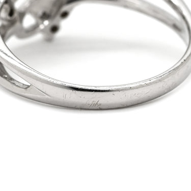 ノンブランド NON BRAND ダイヤモンド 0.27ct デザインリング ホワイトゴールド K18WG ダイヤモンド リング 指輪 18K 750 WG 12P 12石 12号