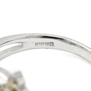 ノンブランド NON BRAND ダイヤモンド 0.27ct デザインリング ホワイトゴールド K18WG ダイヤモンド リング 指輪 18K 750 WG 12P 12石 12号