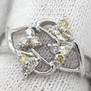 ノンブランド NON BRAND ダイヤモンド 0.27ct デザインリング ホワイトゴールド K18WG ダイヤモンド リング 指輪 18K 750 WG 12P 12石 12号