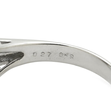 ノンブランド NON BRAND ダイヤモンド 0.271ct プラチナシルバー Pt900 ダイヤモンド リング 指輪 プラチナ900 スクエア ステップカット メレ テーパー 17号