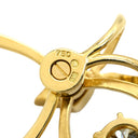 ノンブランド NON BRAND ダイヤモンド 1.001ct イエローゴールド K18YG ダイヤモンド ペンダントトップ 2連 2重 18K 750 YG ネックレストップ ラウンドブリリアント ドロップ スウィング