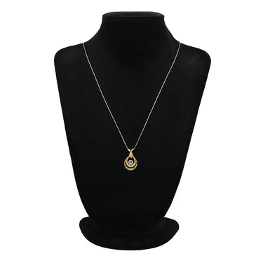 ノンブランド NON BRAND ダイヤモンド 1.001ct イエローゴールド K18YG ダイヤモンド ペンダントトップ 2連 2重 18K 750 YG ネックレストップ ラウンドブリリアント ドロップ スウィング