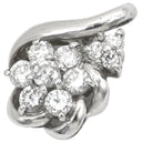 ノンブランド NON BRAND ダイヤ 0.50ct フラワーモチーフ プラチナシルバー Pt900 ダイヤモンド ペンダントトップ プラチナ900 ネックレストップ 花