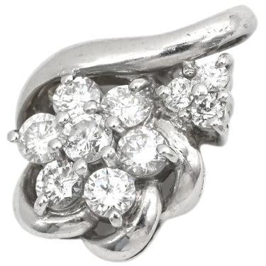 ノンブランド NON BRAND ダイヤ 0.50ct フラワーモチーフ プラチナシルバー Pt900 ダイヤモンド ペンダントトップ プラチナ900 ネックレストップ 花