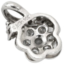 ノンブランド NON BRAND ダイヤ 0.50ct フラワーモチーフ プラチナシルバー Pt900 ダイヤモンド ペンダントトップ プラチナ900 ネックレストップ 花