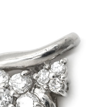 ノンブランド NON BRAND ダイヤ 0.50ct フラワーモチーフ プラチナシルバー Pt900 ダイヤモンド ペンダントトップ プラチナ900 ネックレストップ 花