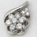 ノンブランド NON BRAND ダイヤ 0.50ct フラワーモチーフ プラチナシルバー Pt900 ダイヤモンド ペンダントトップ プラチナ900 ネックレストップ 花
