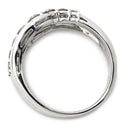 ノンブランド NON BRAND ダイヤモンド 1.00ct デザインリング プラチナシルバー Pt900 ダイヤモンド リング 指輪 プラチナ900 ウエーブ 16粒 16石 11.5号