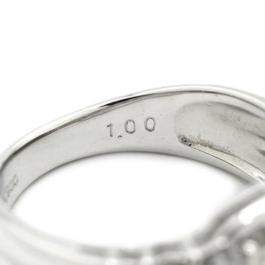 ノンブランド NON BRAND ダイヤモンド 1.00ct デザインリング プラチナシルバー Pt900 ダイヤモンド リング 指輪 プラチナ900 ウエーブ 16粒 16石 11.5号