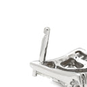ノンブランド NON BRAND ダイヤモンド デザインピアス ホワイトゴールド K18WG ダイヤモンド ピアス 1P 1粒 プリンセスカット トリリアントカット