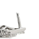 ノンブランド NON BRAND ダイヤモンド デザインピアス ホワイトゴールド K18WG ダイヤモンド ピアス 1P 1粒 プリンセスカット トリリアントカット