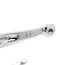 ノンブランド NON BRAND ダイヤモンド デザインピアス ホワイトゴールド K18WG ダイヤモンド ピアス 1P 1粒 プリンセスカット トリリアントカット