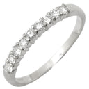ノンブランド NON BRAND パヴェダイヤ 0.30ct 一文字リング プラチナシルバー Pt900 ダイヤモンド リング 指輪 プラチナ900 9石 9粒 1列 ラウンドブリリアント 11.5号