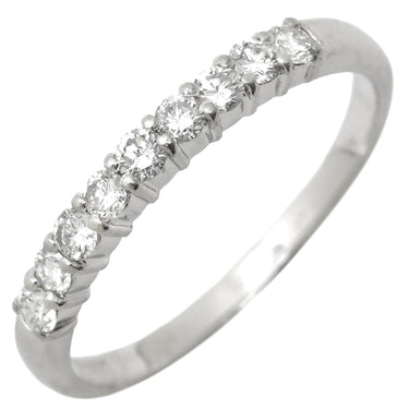 ノンブランド NON BRAND パヴェダイヤ 0.30ct 一文字リング プラチナシルバー Pt900 ダイヤモンド リング 指輪 プラチナ900 9石 9粒 1列 ラウンドブリリアント 11.5号